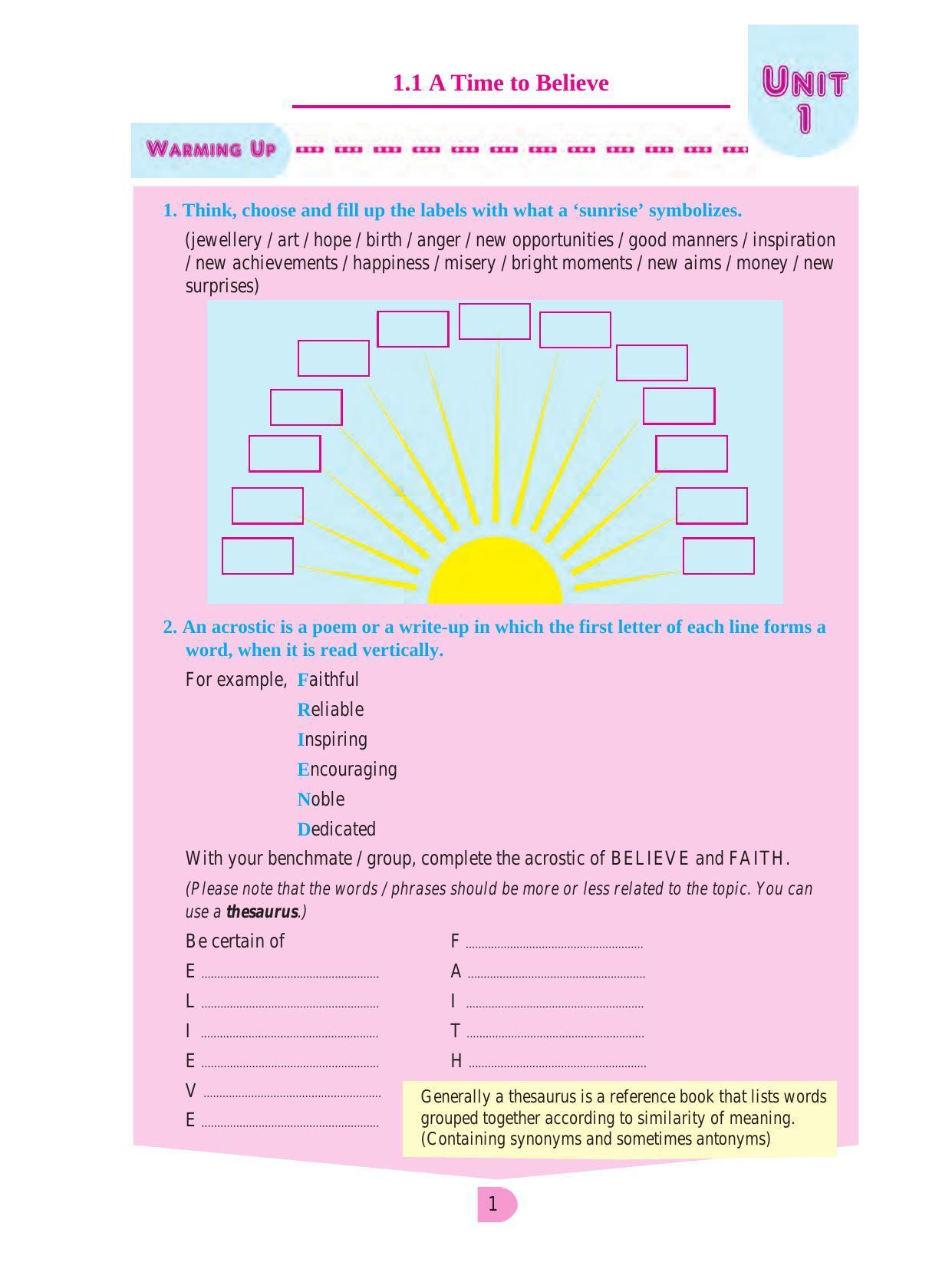 Maharashtra Board Class 8 English Textbook - Page 11