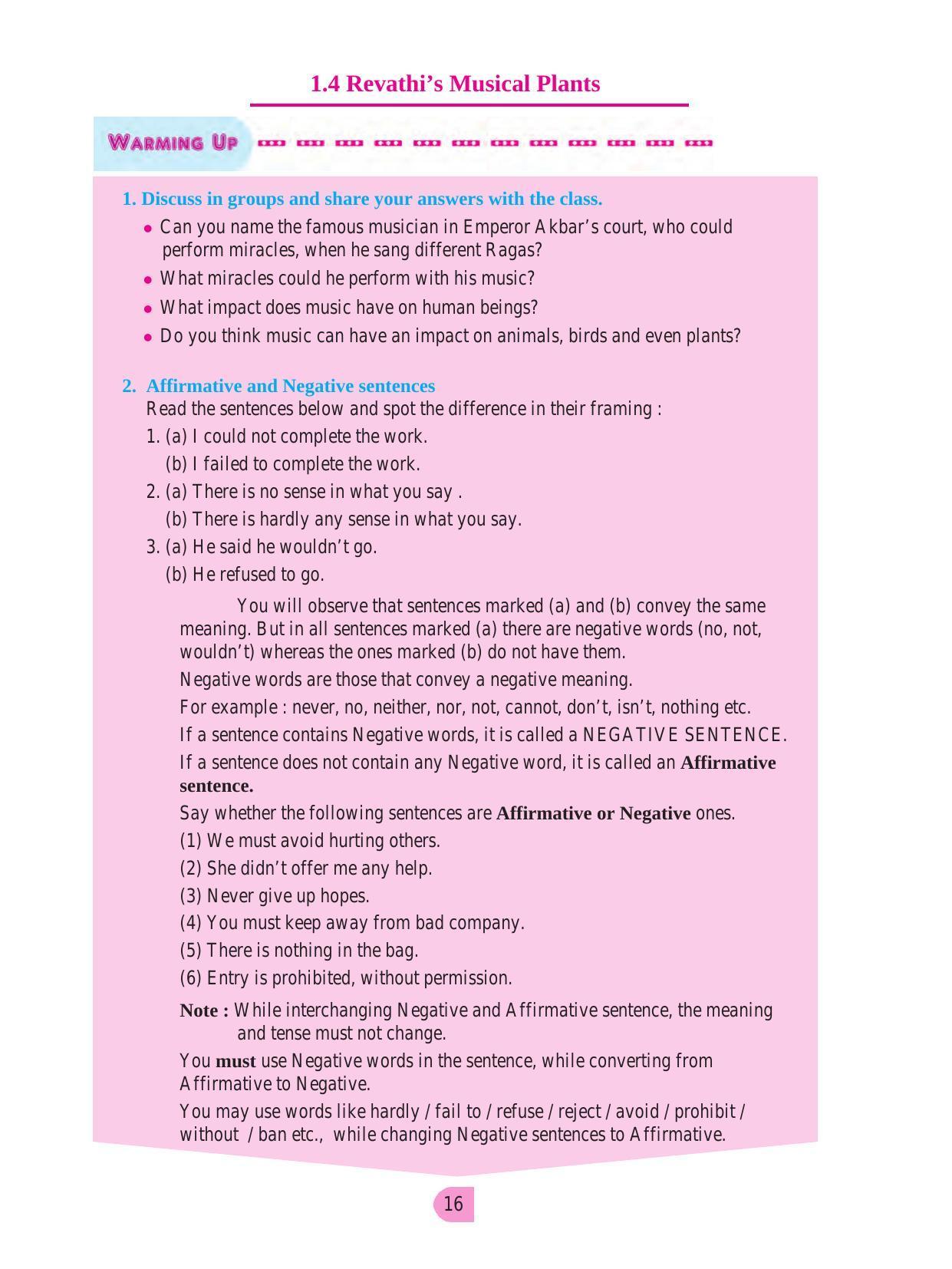 Maharashtra Board Class 8 English Textbook - Page 26