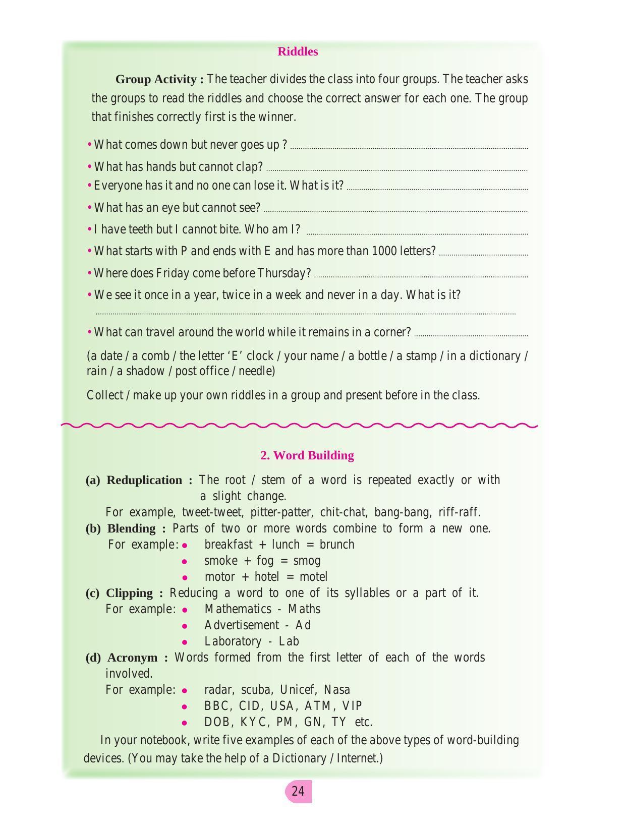 Maharashtra Board Class 8 English Textbook - Page 34