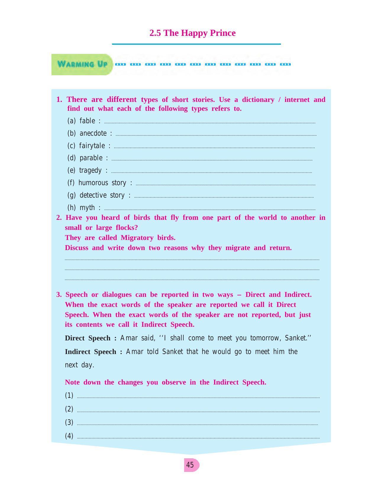 Maharashtra Board Class 8 English Textbook - Page 55
