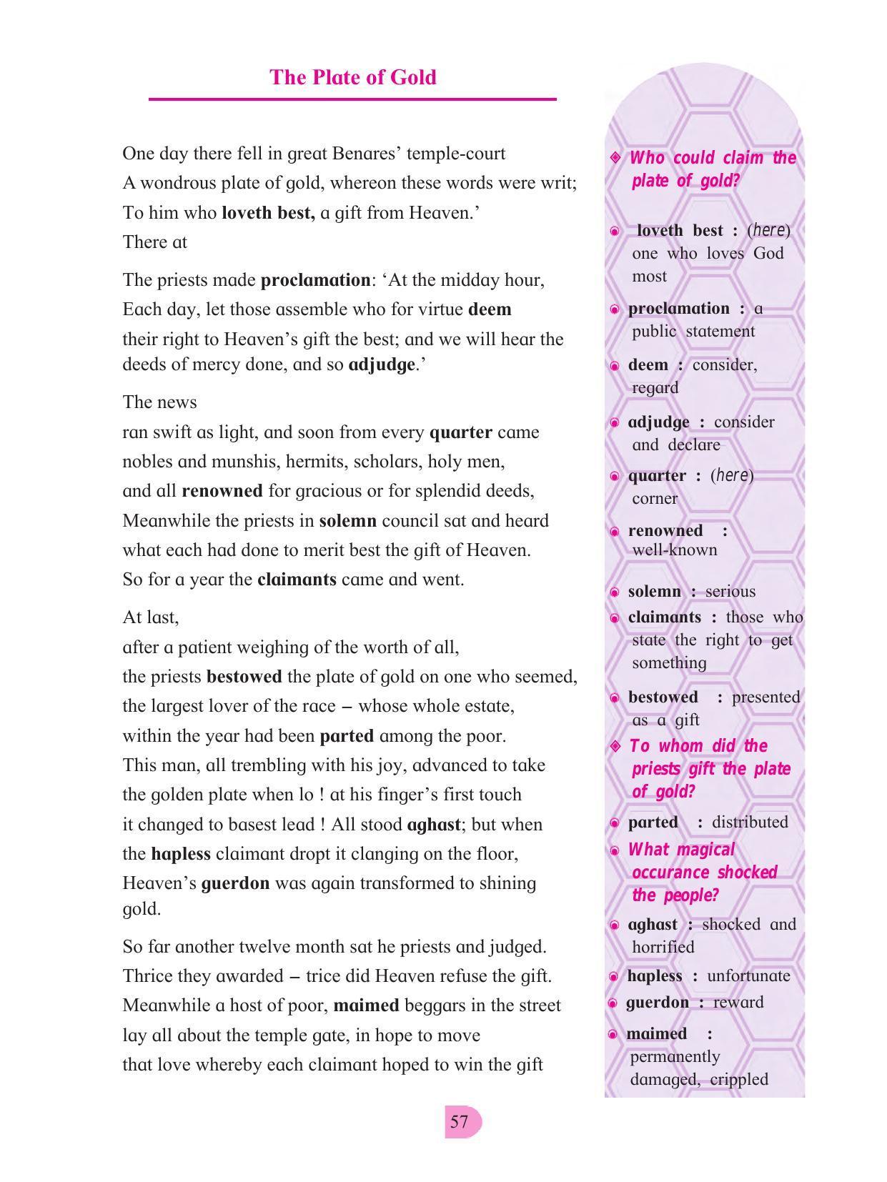 Maharashtra Board Class 8 English Textbook - Page 67