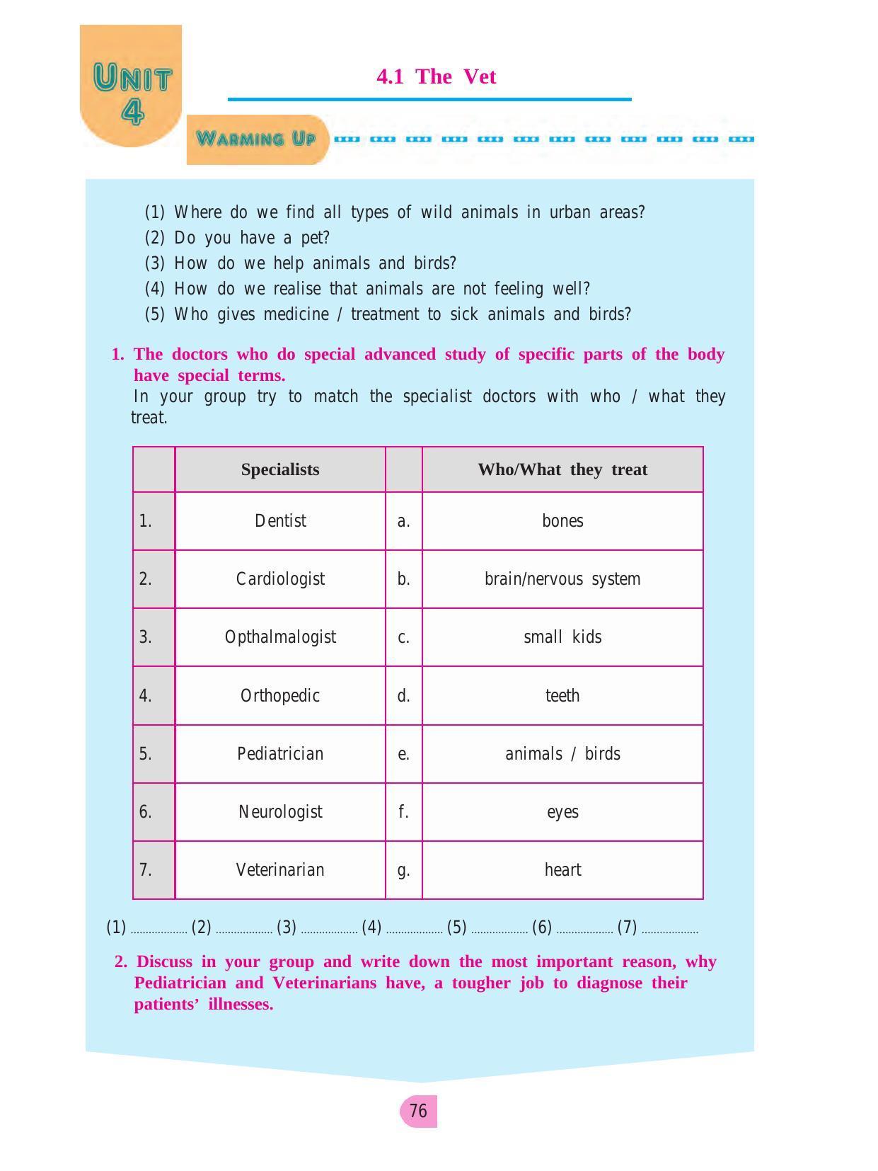 Maharashtra Board Class 8 English Textbook - Page 86