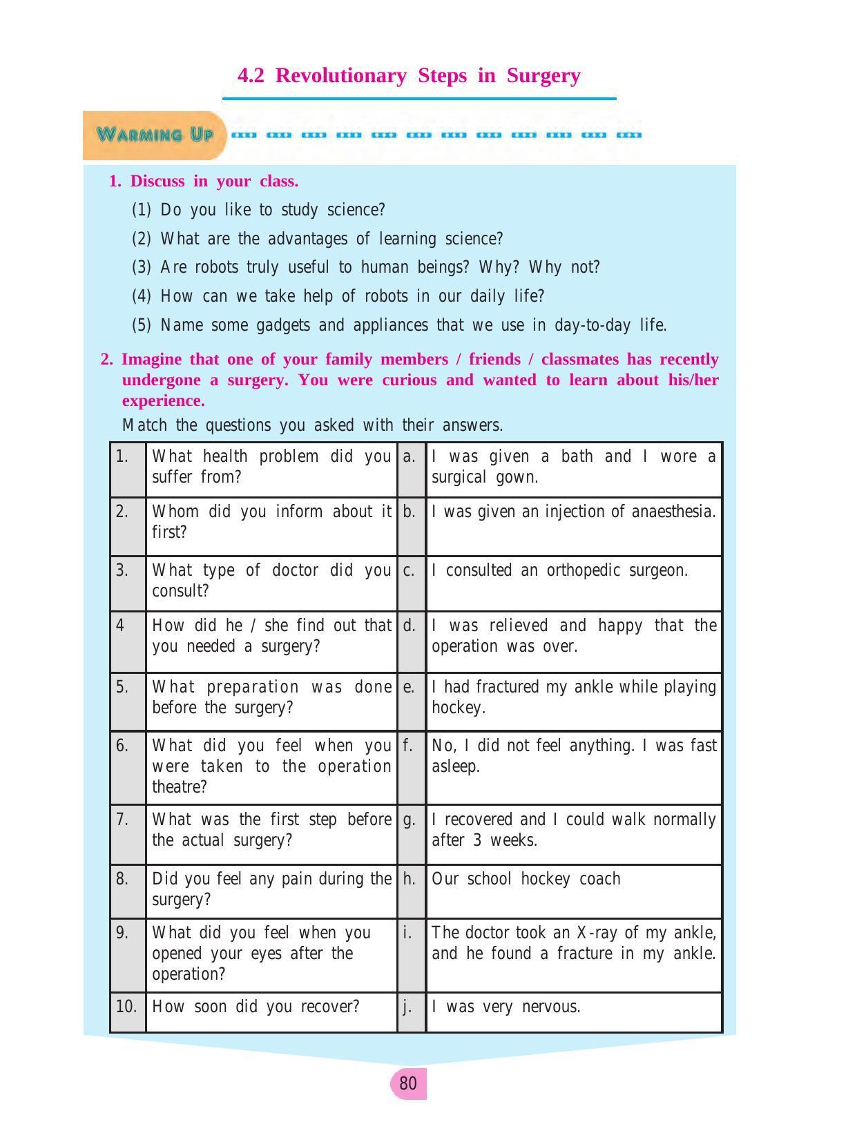 Maharashtra Board Class 8 English Textbook - Page 90