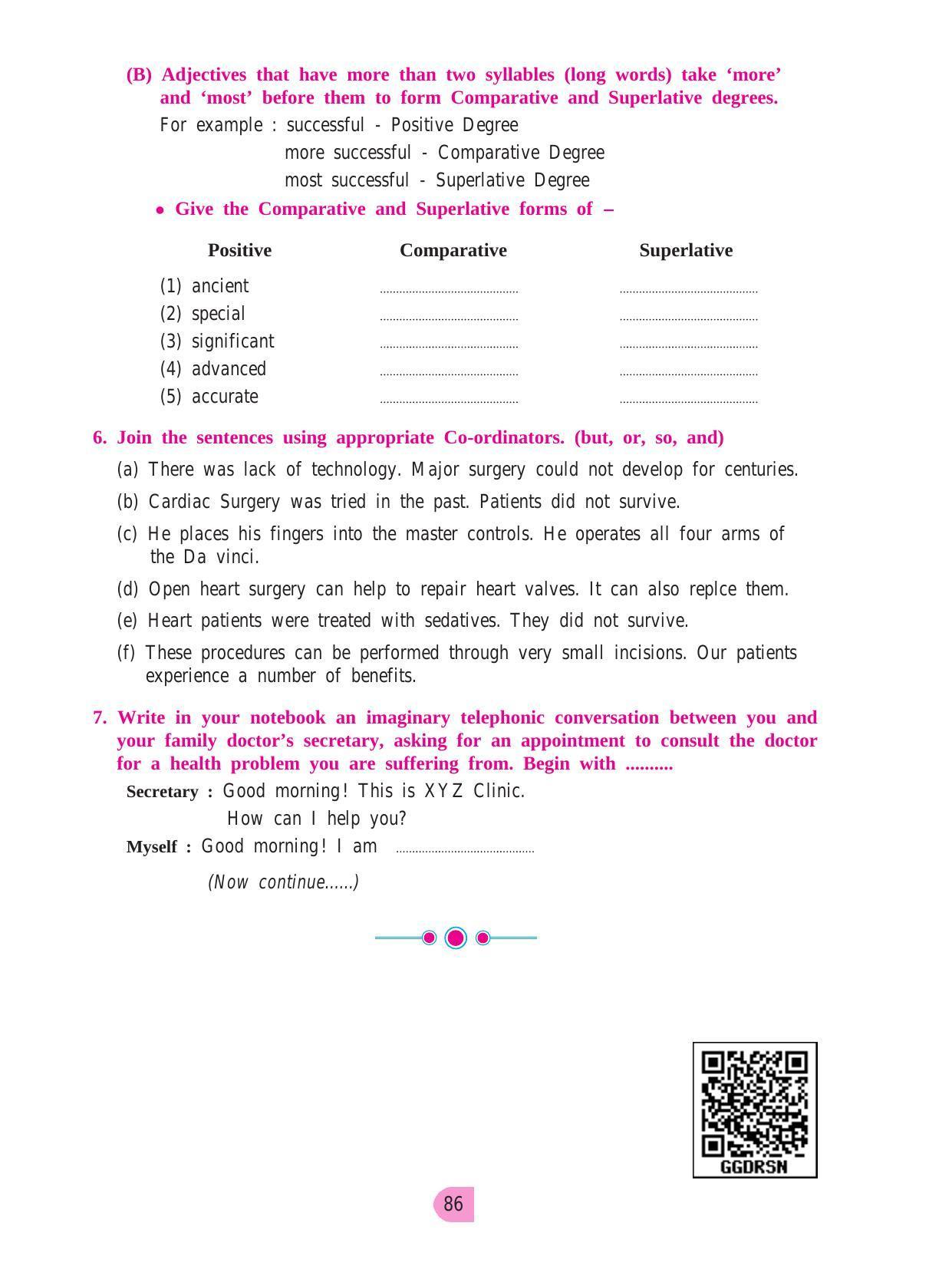 Maharashtra Board Class 8 English Textbook - Page 96