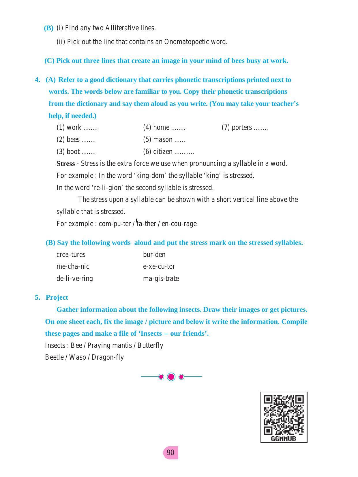 Maharashtra Board Class 8 English Textbook - Page 100