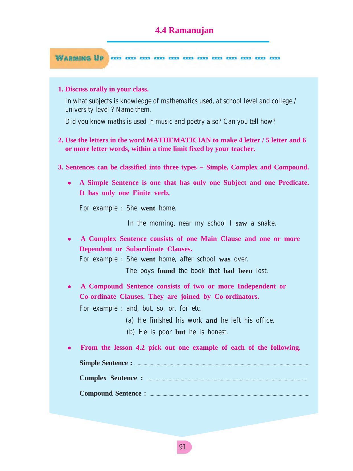 Maharashtra Board Class 8 English Textbook - Page 101