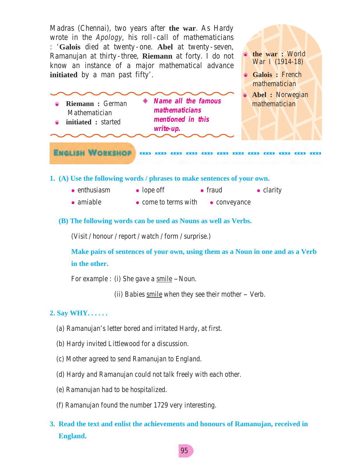 Maharashtra Board Class 8 English Textbook - Page 105