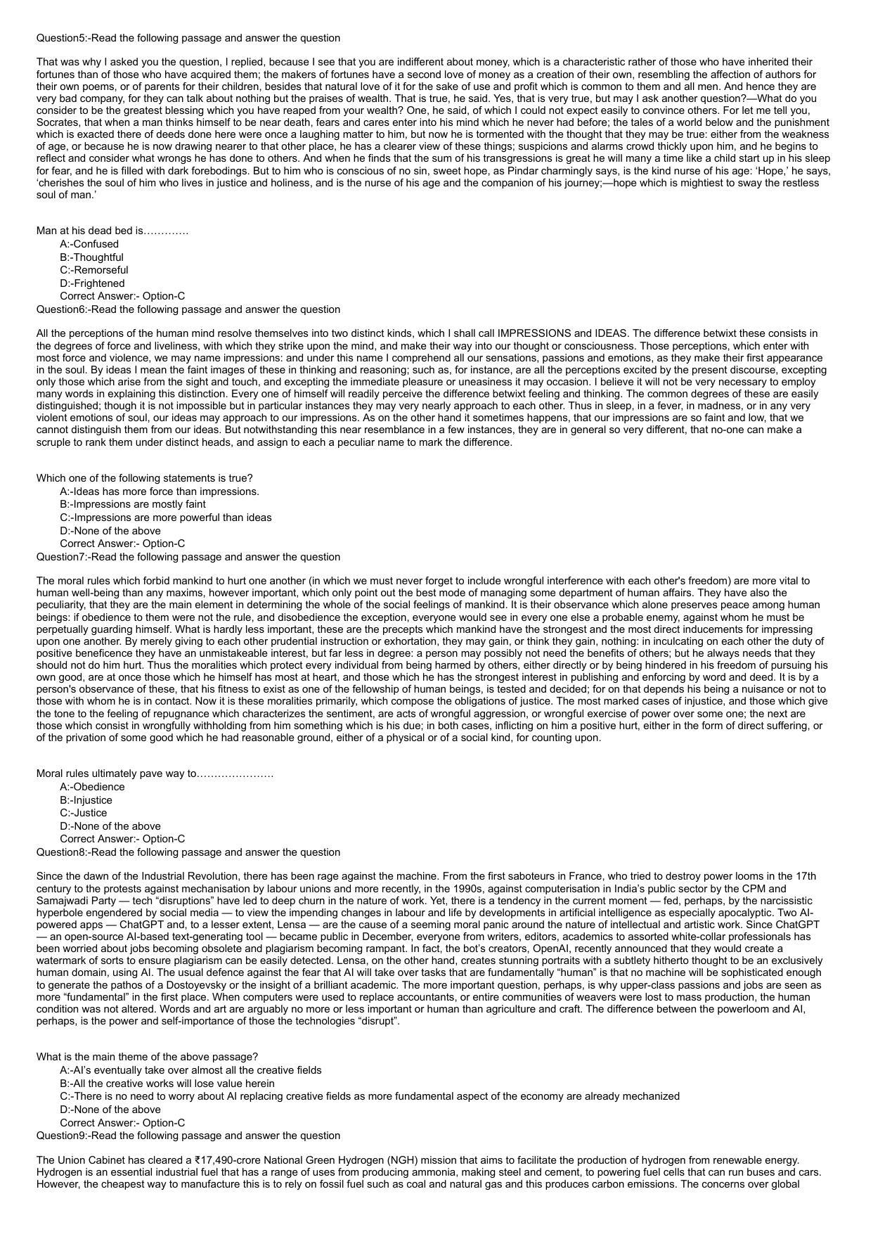 KMAT Question Papers with Answer key - Feb 2023 - Page 2