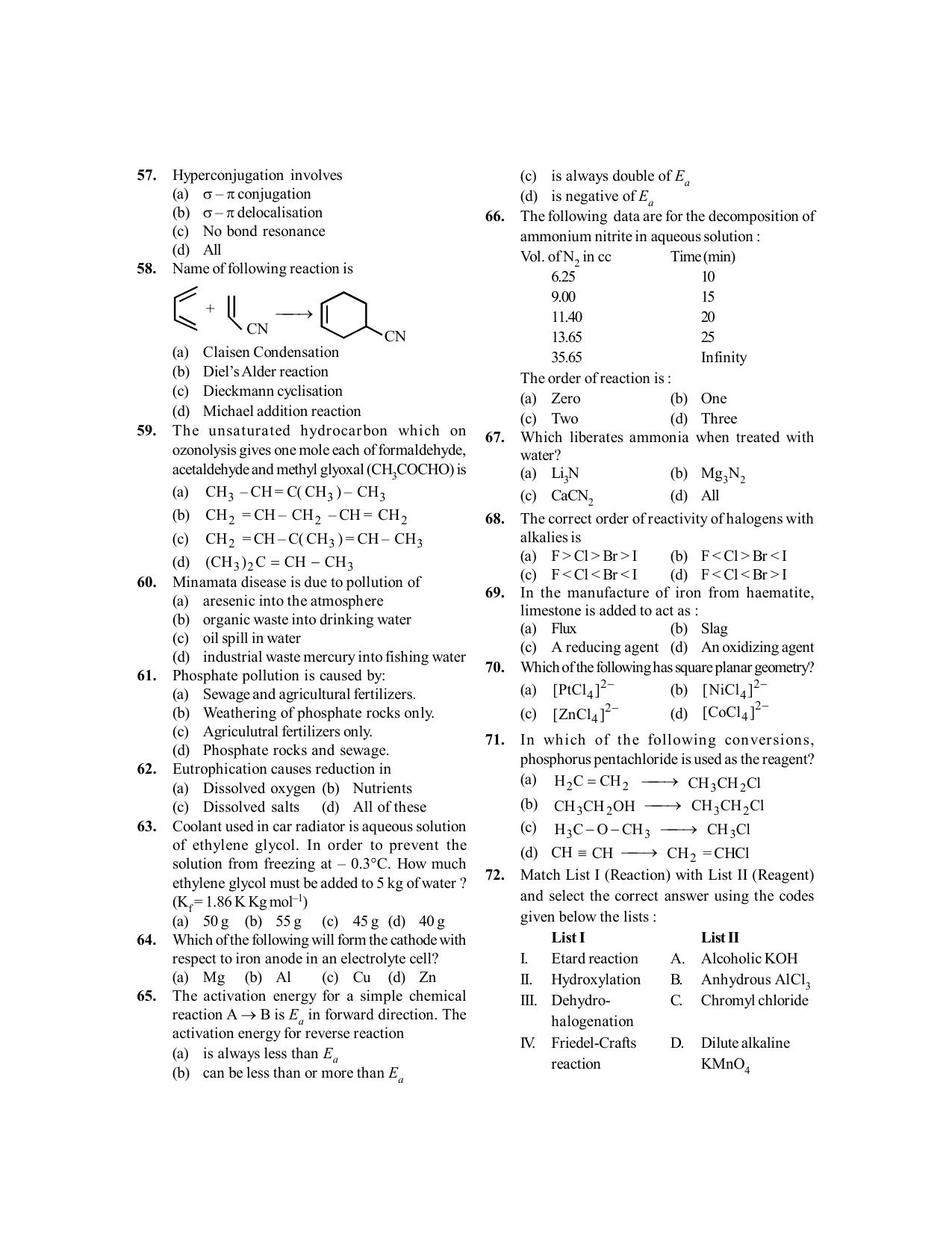 BITSAT 2010 Question Paper - Page 5