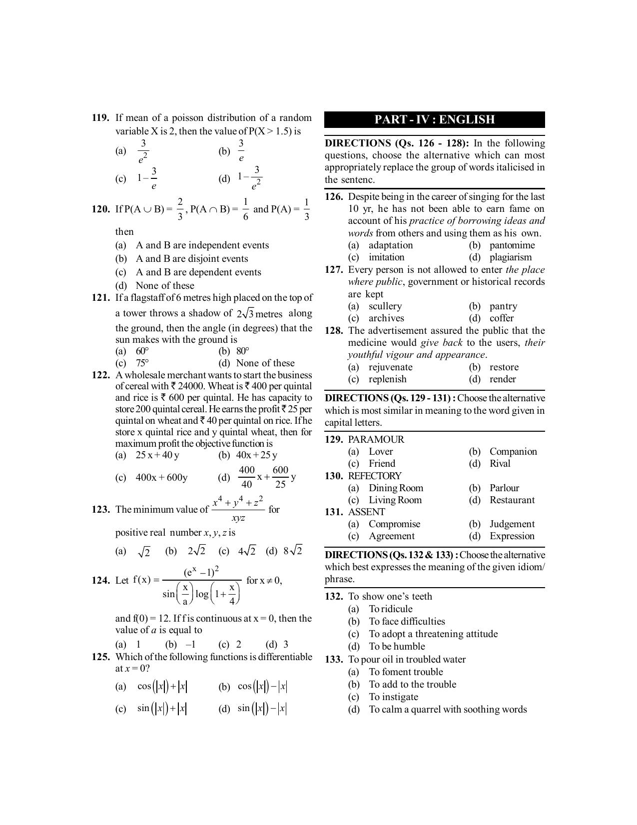 BITSAT 2010 Question Paper - Page 9