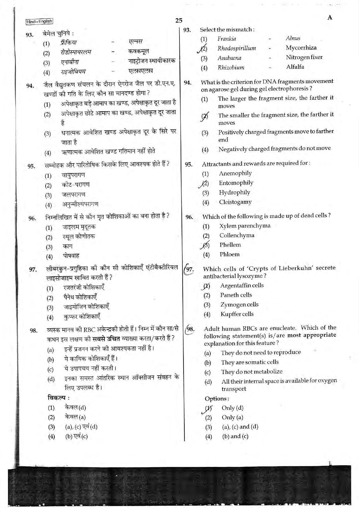 NEET Code A 2017 Question Paper - Page 25