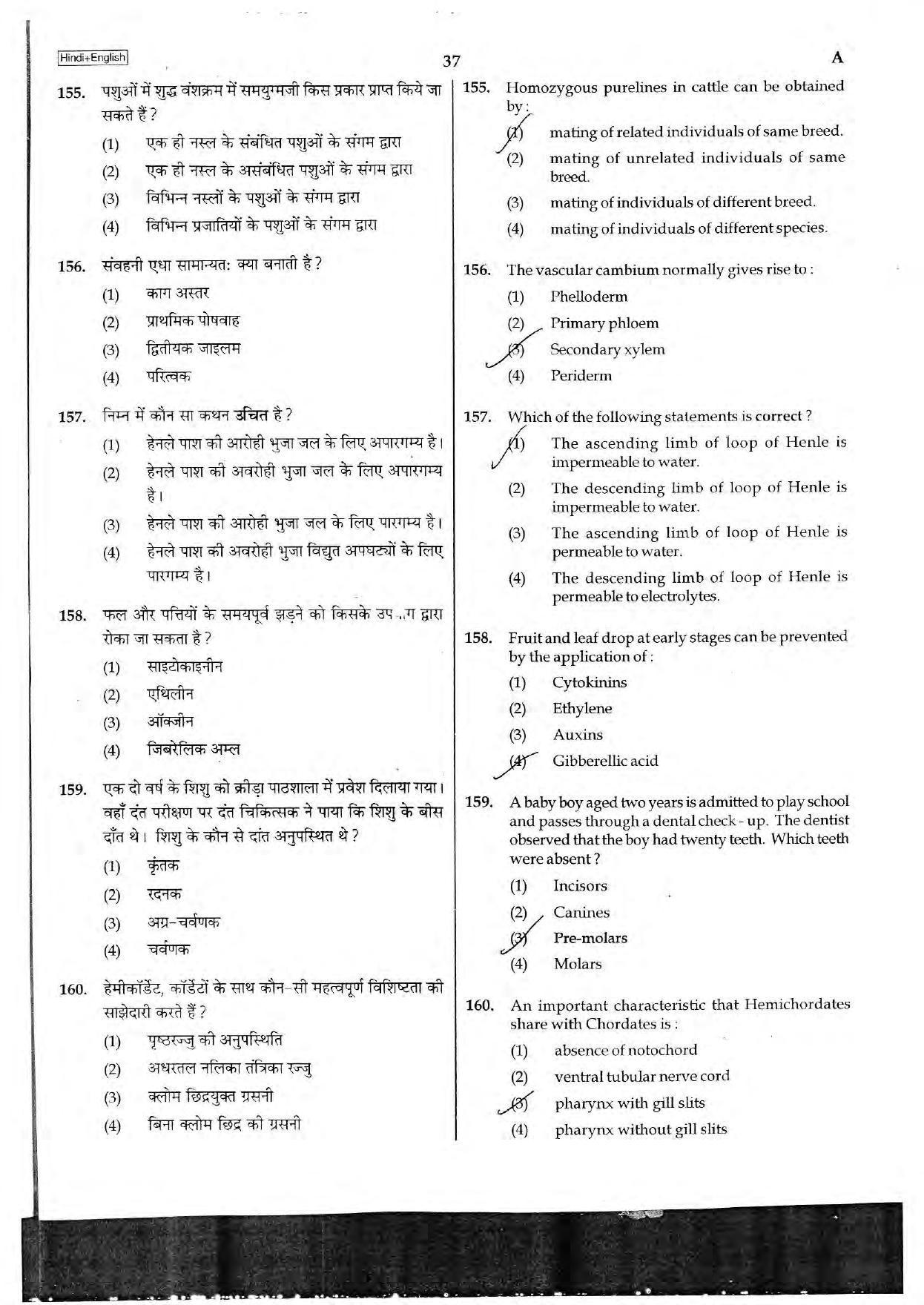NEET Code A 2017 Question Paper - Page 37