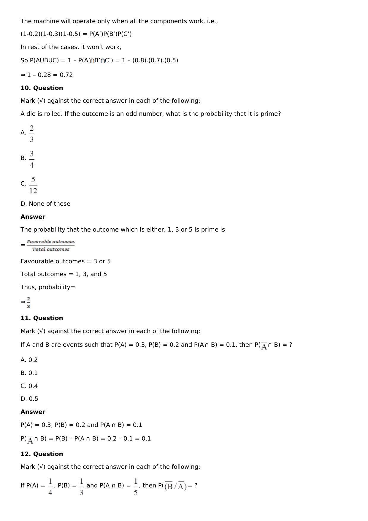 Chapter 32: Binomial Distribution Solutions: RS Aggarwal Class 12 Solutions  - Page 22