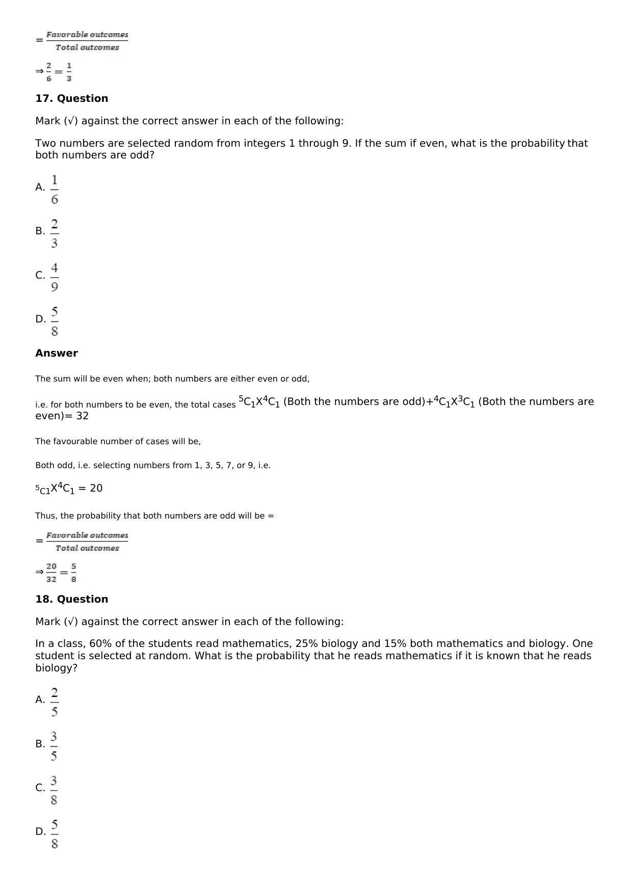Chapter 32: Binomial Distribution Solutions: RS Aggarwal Class 12 Solutions  - Page 25