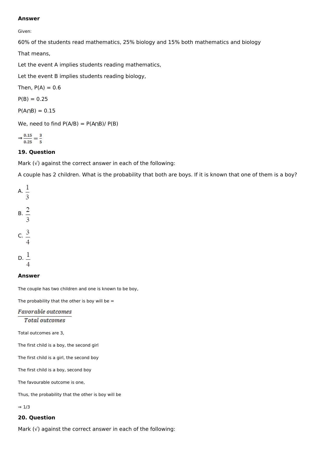 Chapter 32: Binomial Distribution Solutions: RS Aggarwal Class 12 Solutions  - Page 26