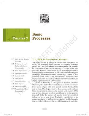 NCERT Book for Class 11 Biotechnology Chapter 7 Basic Processes