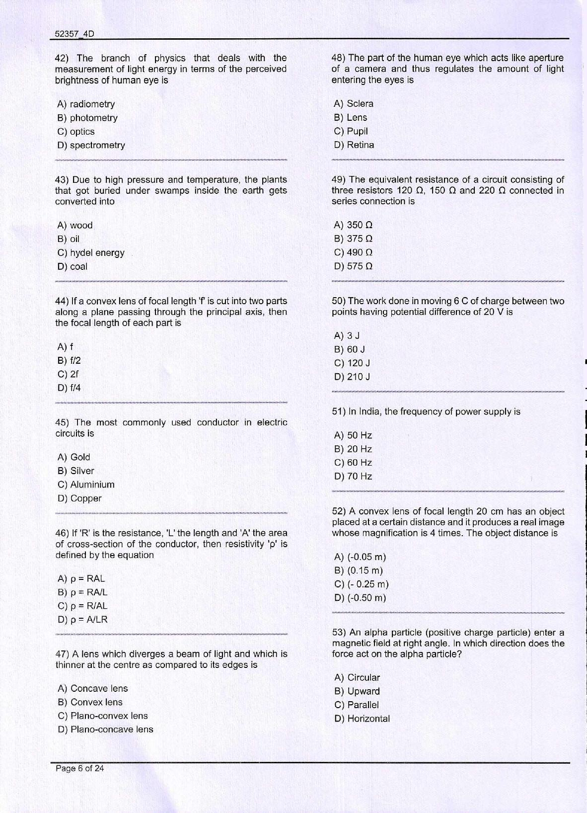 J&K Diploma Polytechnic 2019 Question Paper - IndCareer Docs