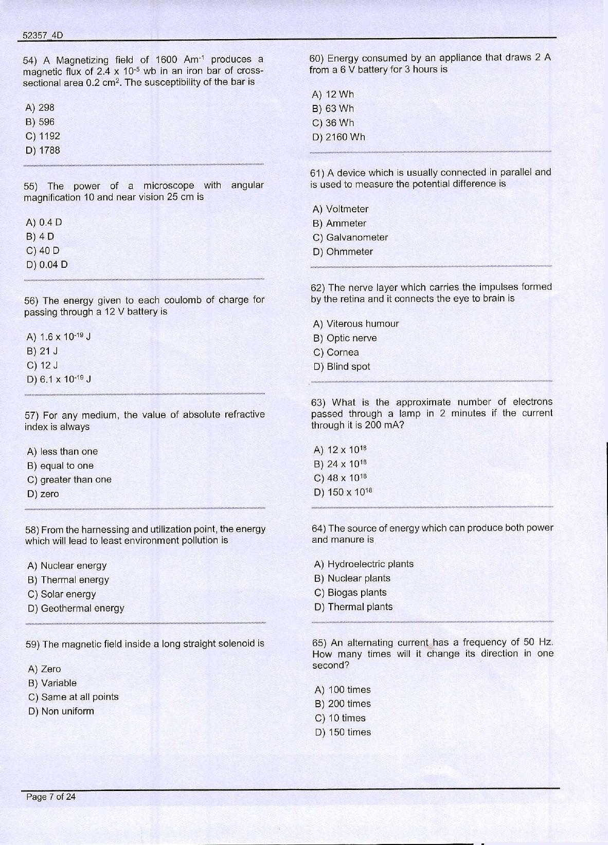 J&K Diploma Polytechnic 2019 Question Paper - Page 7