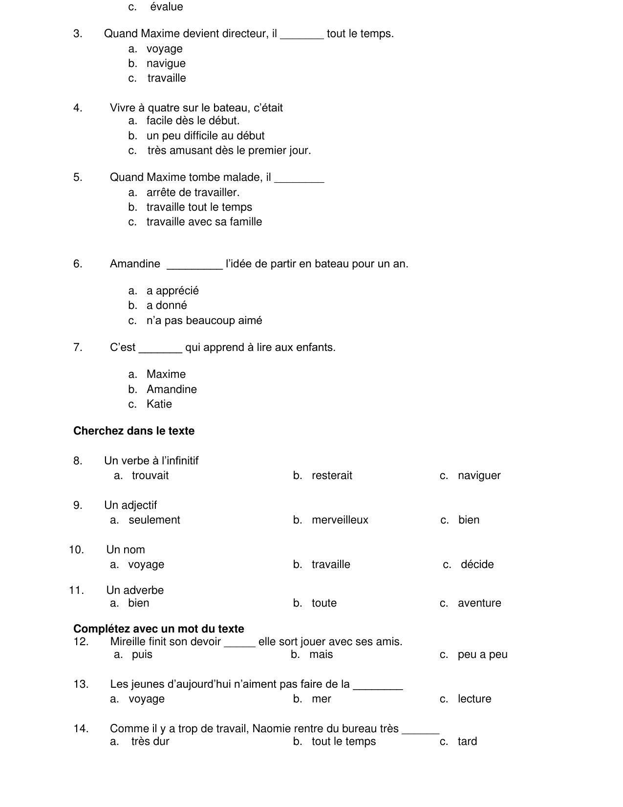 CBSE Class 10 French Sample Paper 2021-22 - Page 2