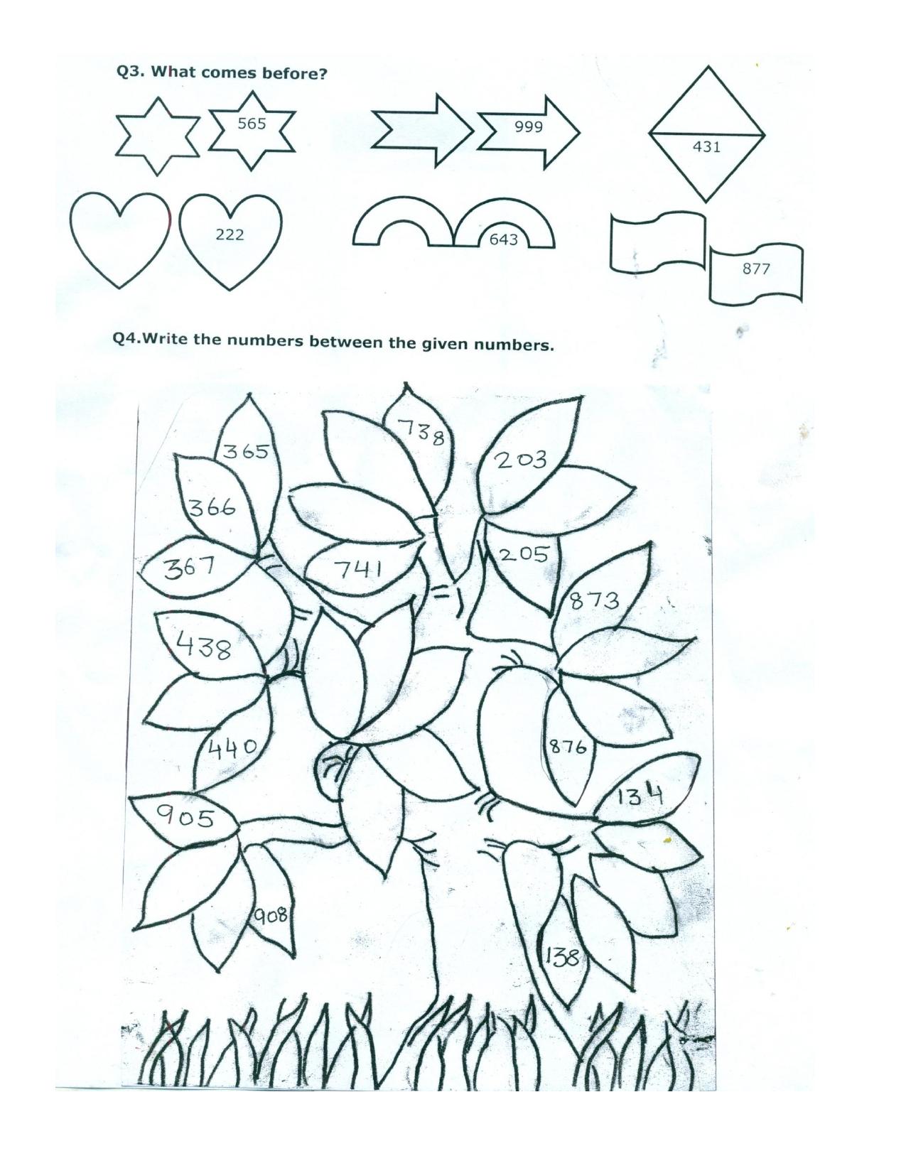 Worksheets for Class 2 Maths Assignment 2 - Page 2