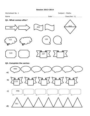 Worksheets for Class 2 Maths Assignment 2