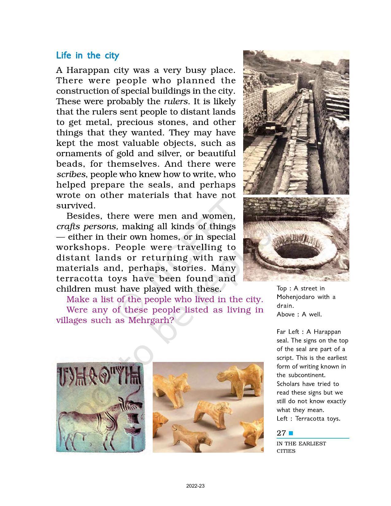 NCERT Book for Class 6 Social Science(History) : Chapter 3-In the Earliest Cities - Page 4