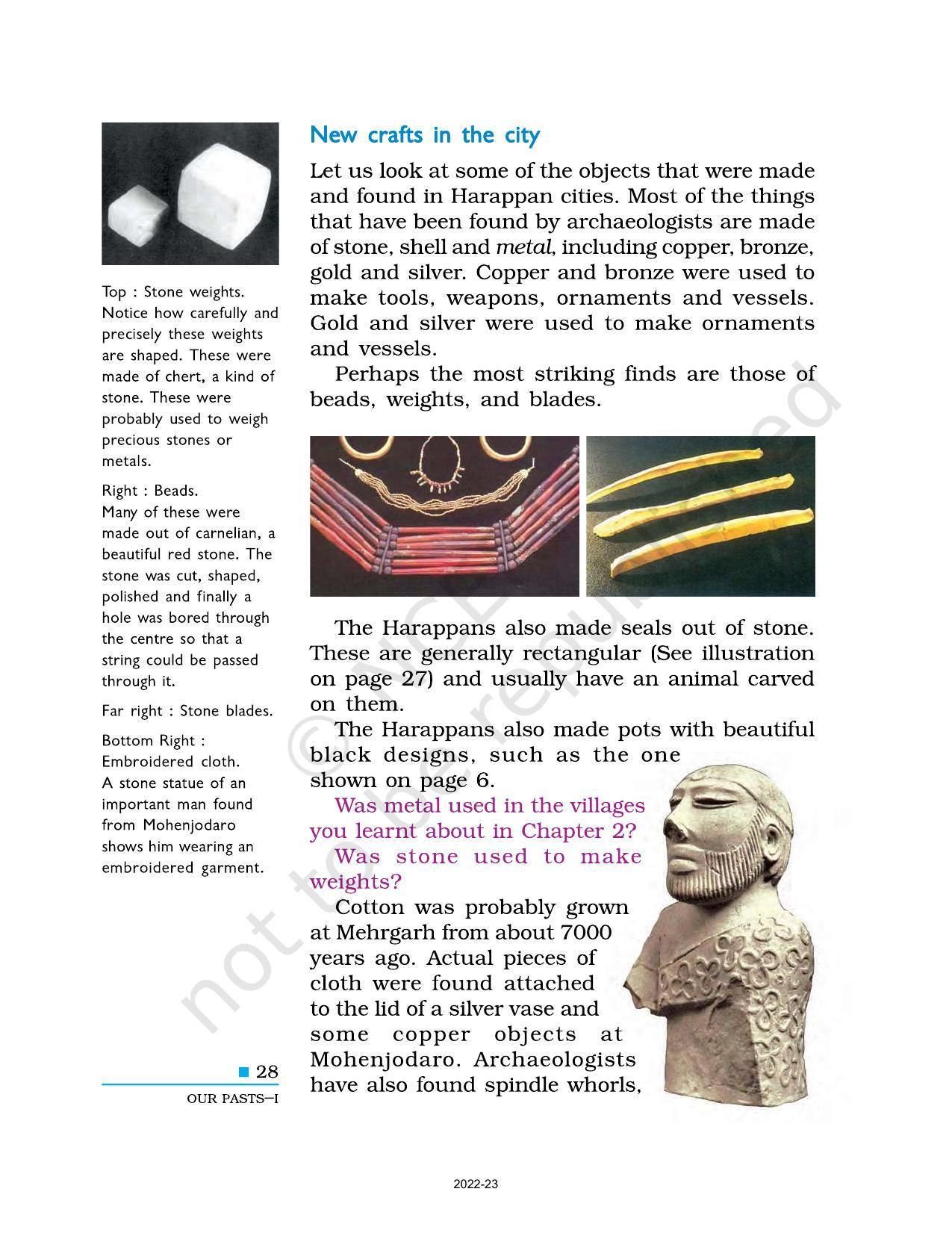NCERT Book for Class 6 Social Science(History) : Chapter 3-In the Earliest Cities - Page 5
