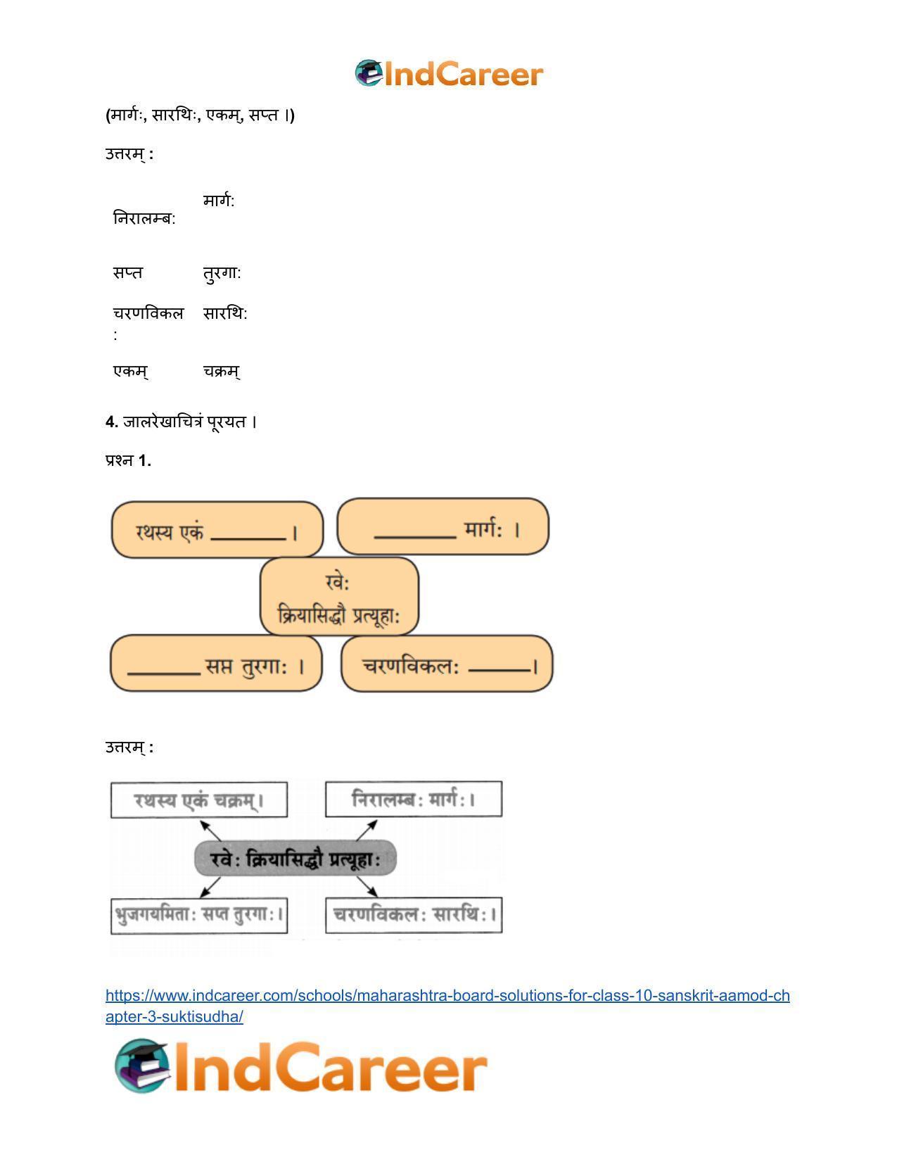 Maharashtra Board Solutions for Class 10- Sanskrit Aamod: Chapter 3- सूक्तिसुधा - Page 9