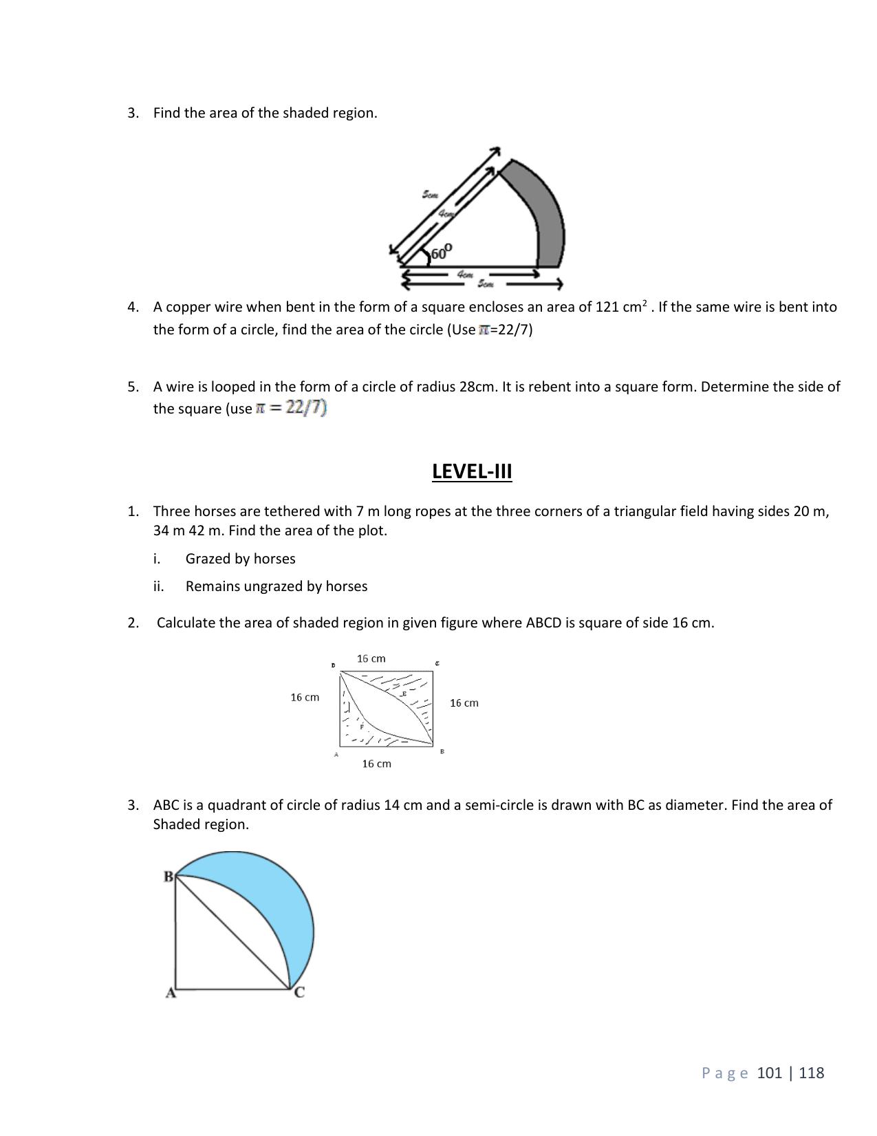 CBSE Worksheets for Class 10 Maths Circles Assignment 6 - Page 4