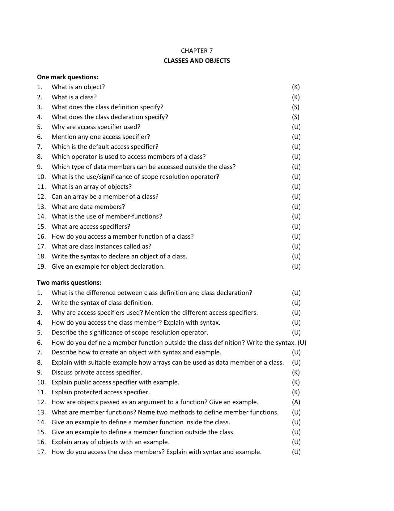 Karnataka 2nd PUC Question Bank for Computer Science QB - Page 15
