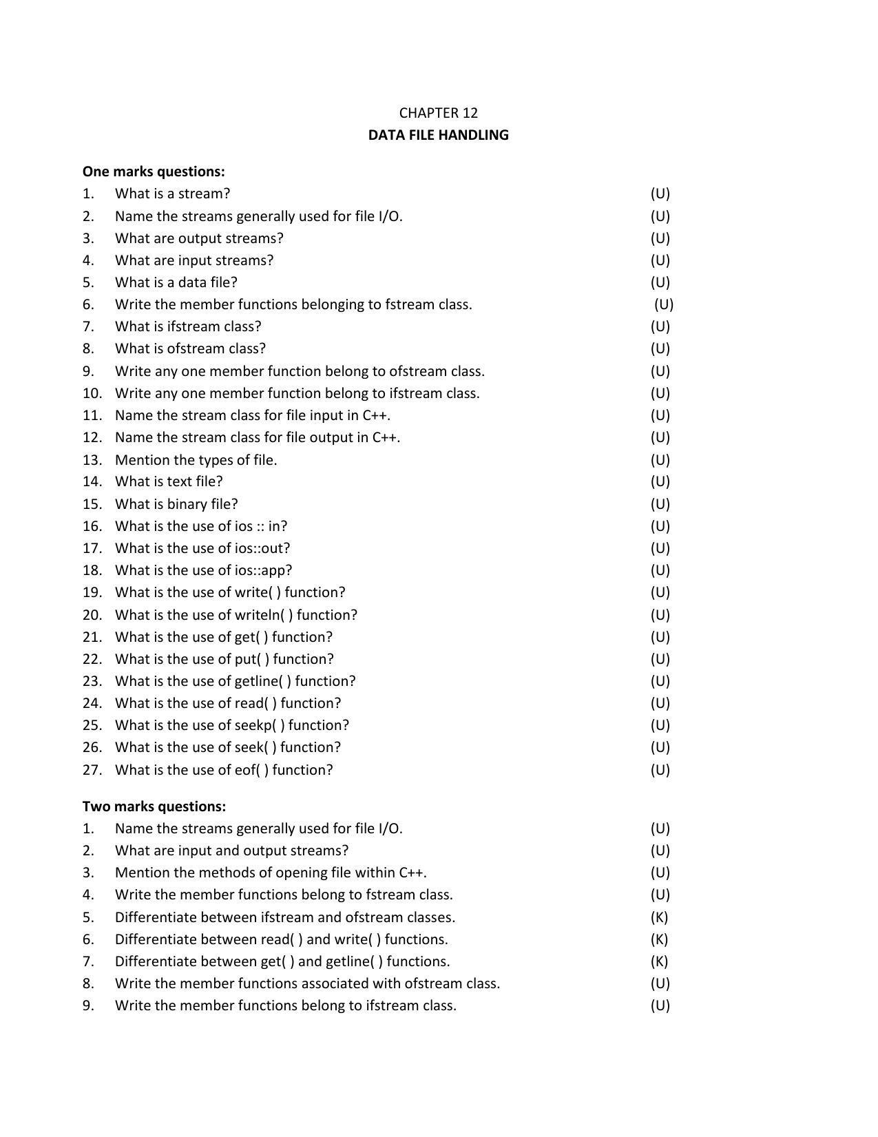 Karnataka 2nd PUC Question Bank for Computer Science QB - Page 25