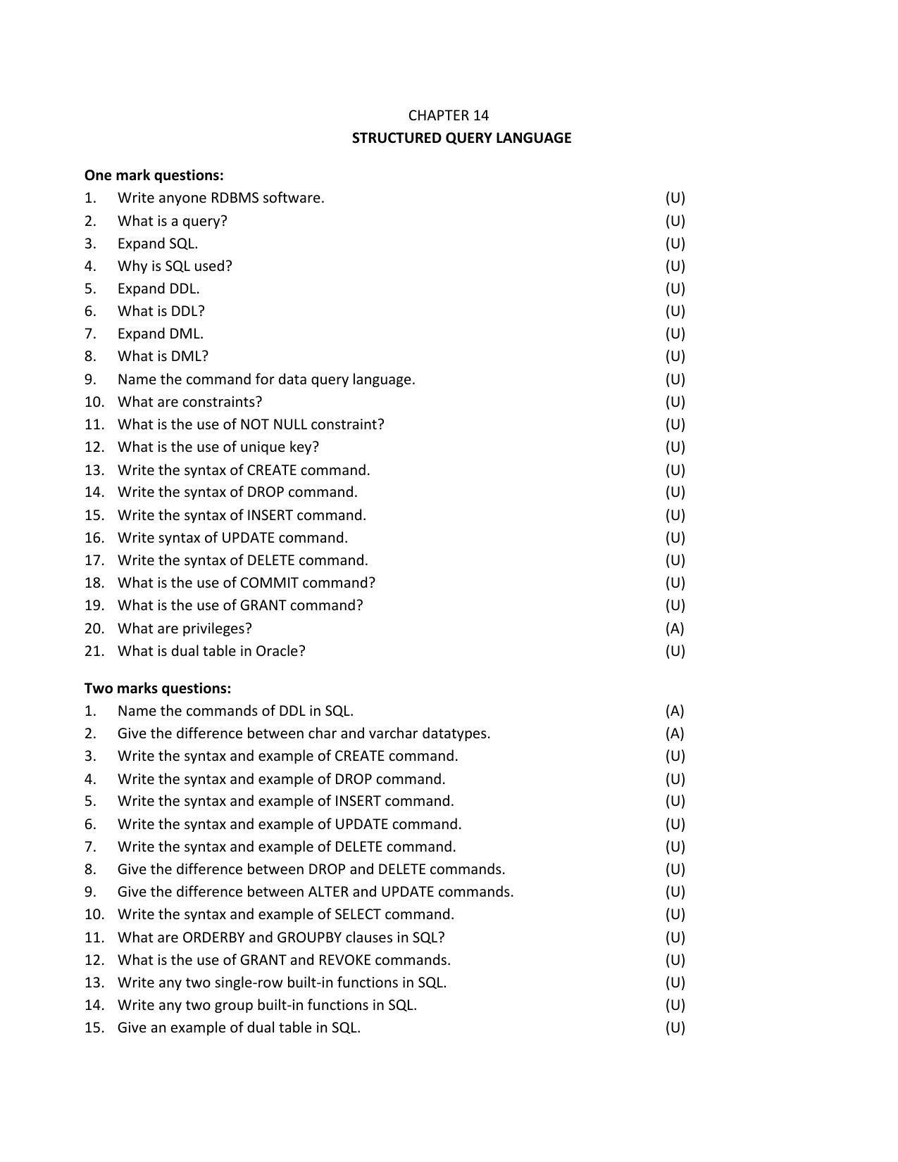 Karnataka 2nd PUC Question Bank for Computer Science QB - Page 30
