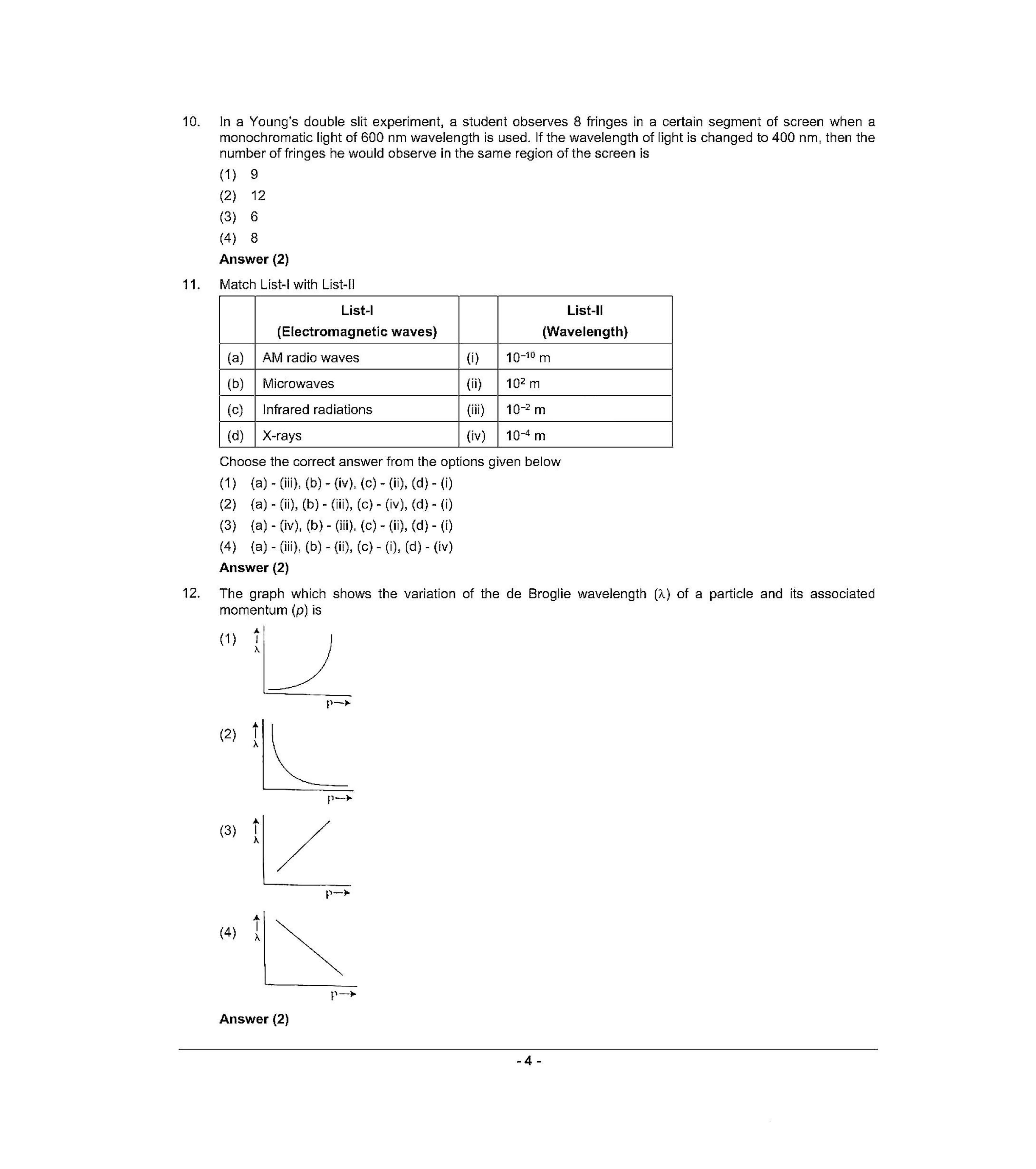 NEET S5 2021 Question Paper - Page 3