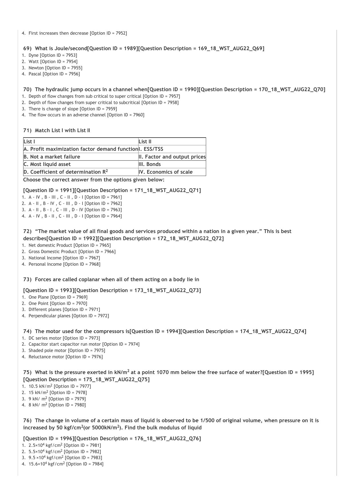 ICAR AIEEA PG 2022 Water Science and Technology Question Paper - Page 14