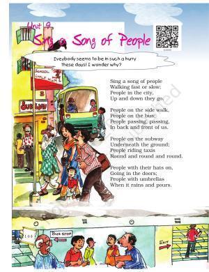 NCERT Book for Class 5 English Chapter 9 Sing a Song of People