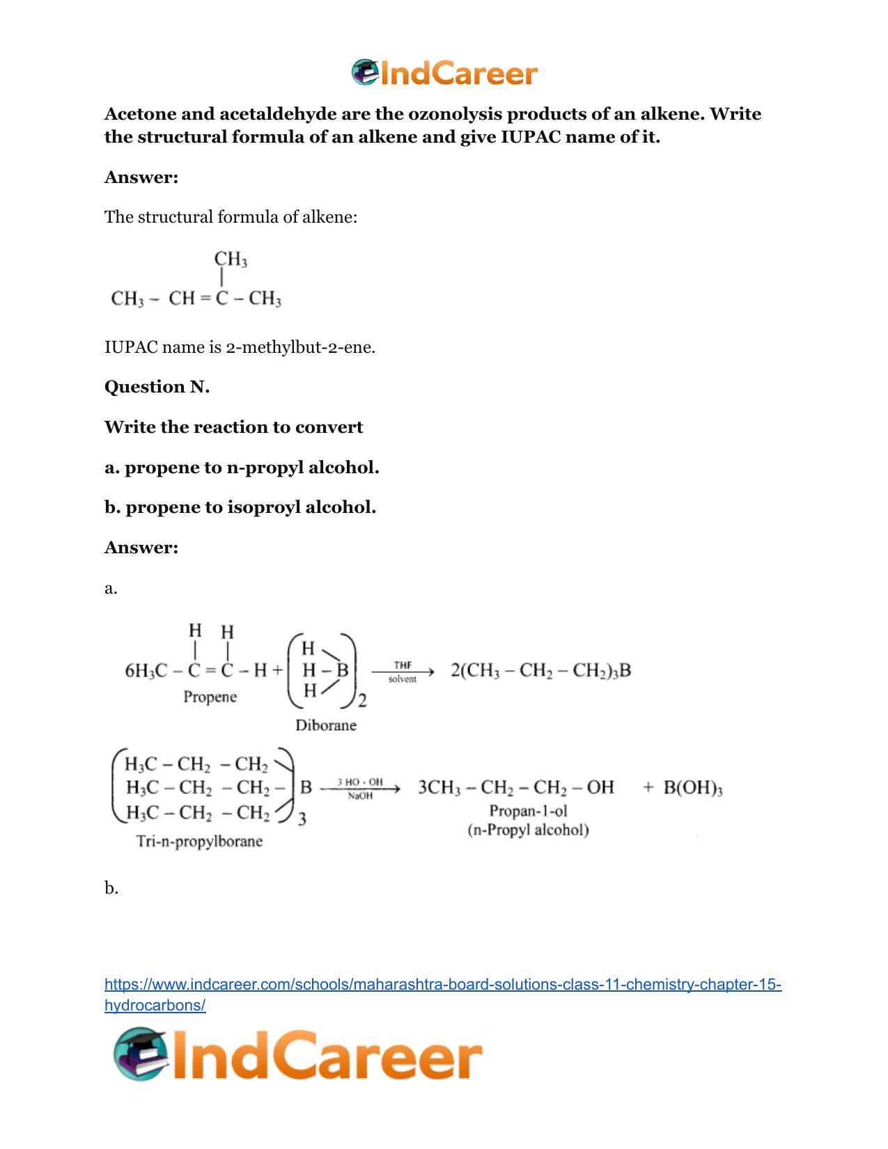 Maharashtra Board Solutions Class 11-Chemistry: Chapter 15- Hydrocarbons - Page 10