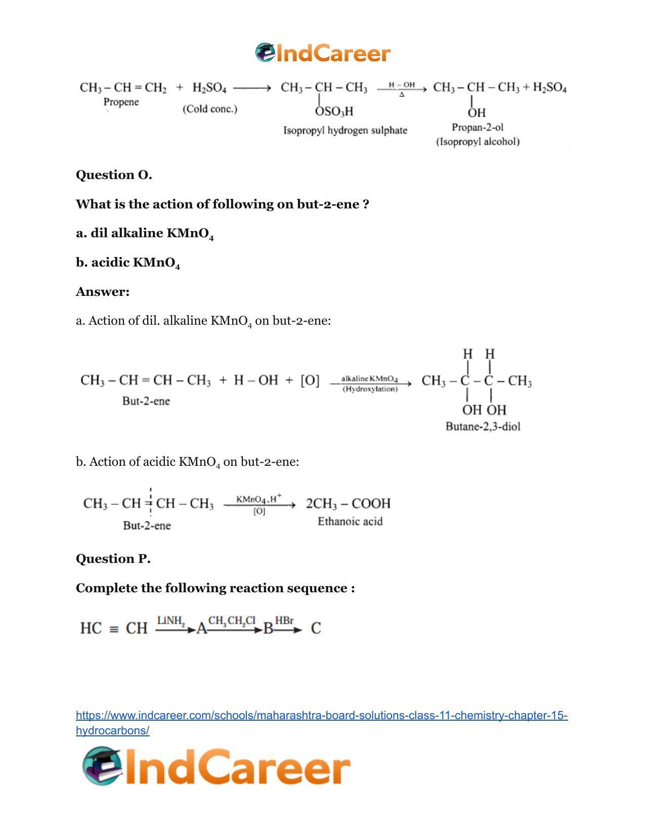 Maharashtra Board Solutions Class 11-Chemistry: Chapter 15- Hydrocarbons - Page 11