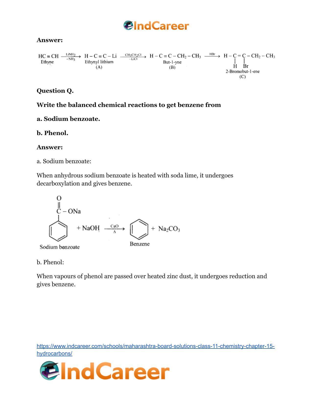 Maharashtra Board Solutions Class 11-Chemistry: Chapter 15- Hydrocarbons - Page 12