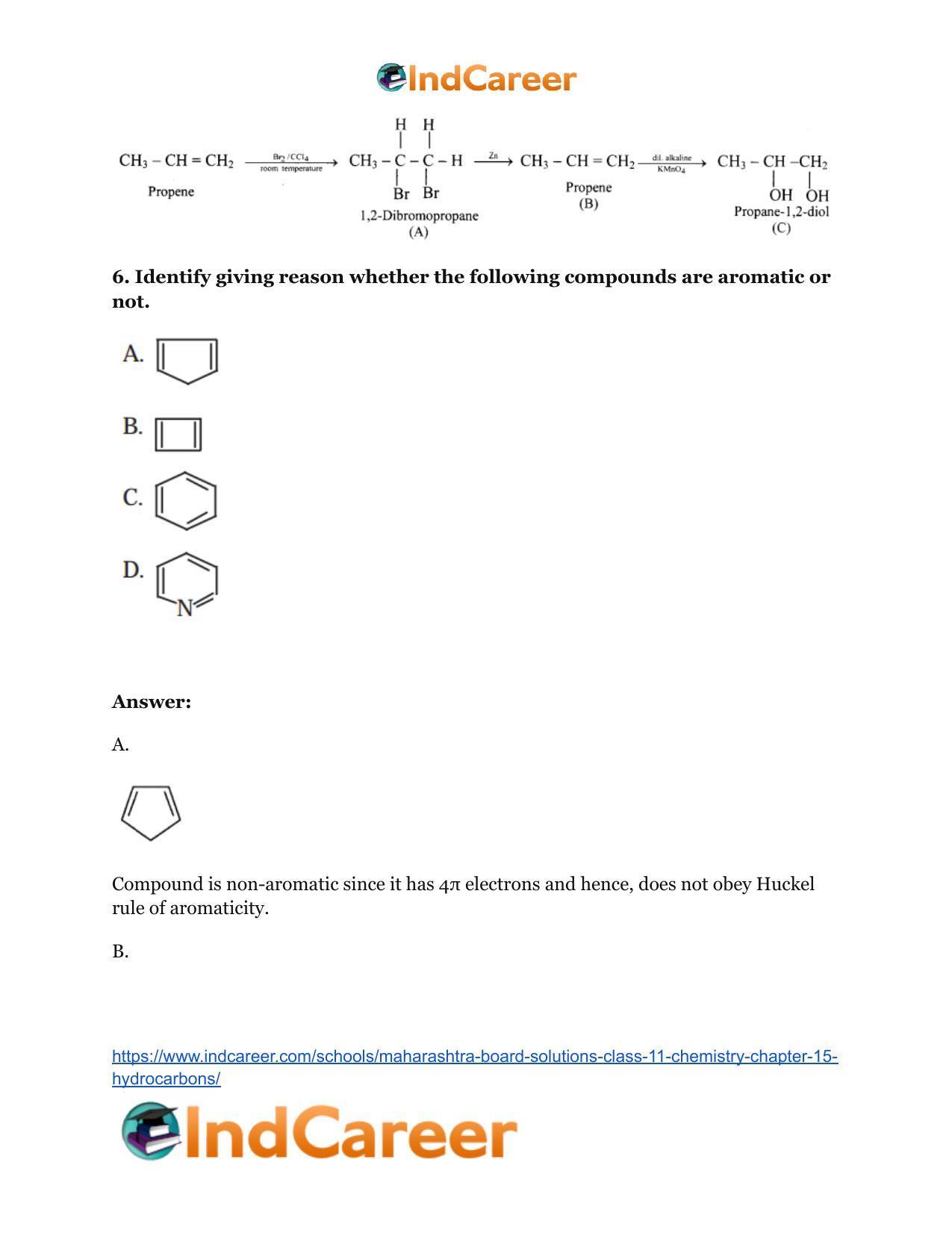 Maharashtra Board Solutions Class 11-Chemistry: Chapter 15- Hydrocarbons - Page 17