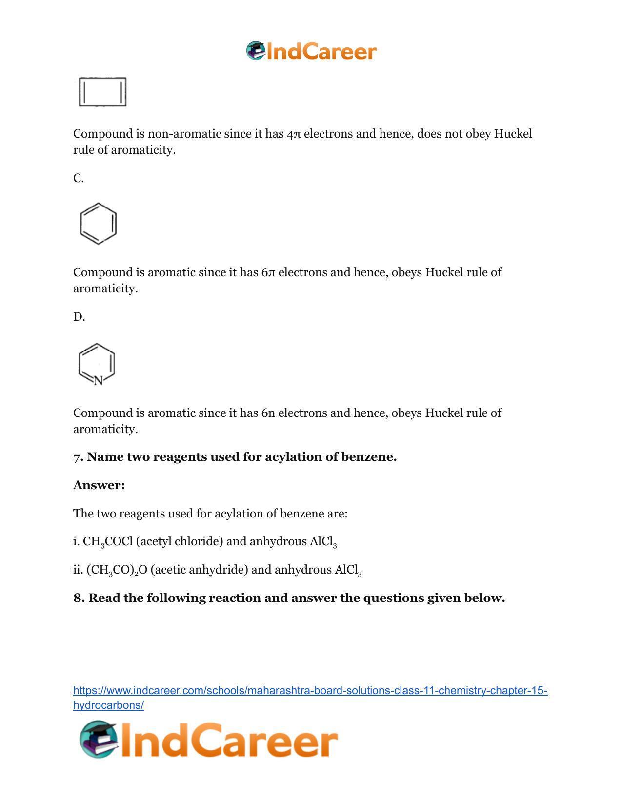 Maharashtra Board Solutions Class 11-Chemistry: Chapter 15- Hydrocarbons - Page 18