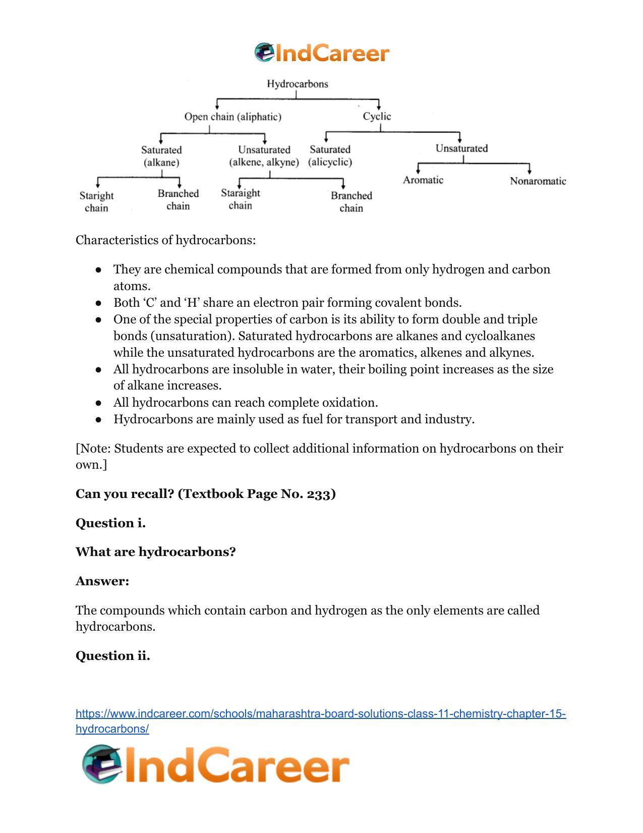 Maharashtra Board Solutions Class 11-Chemistry: Chapter 15- Hydrocarbons - Page 20