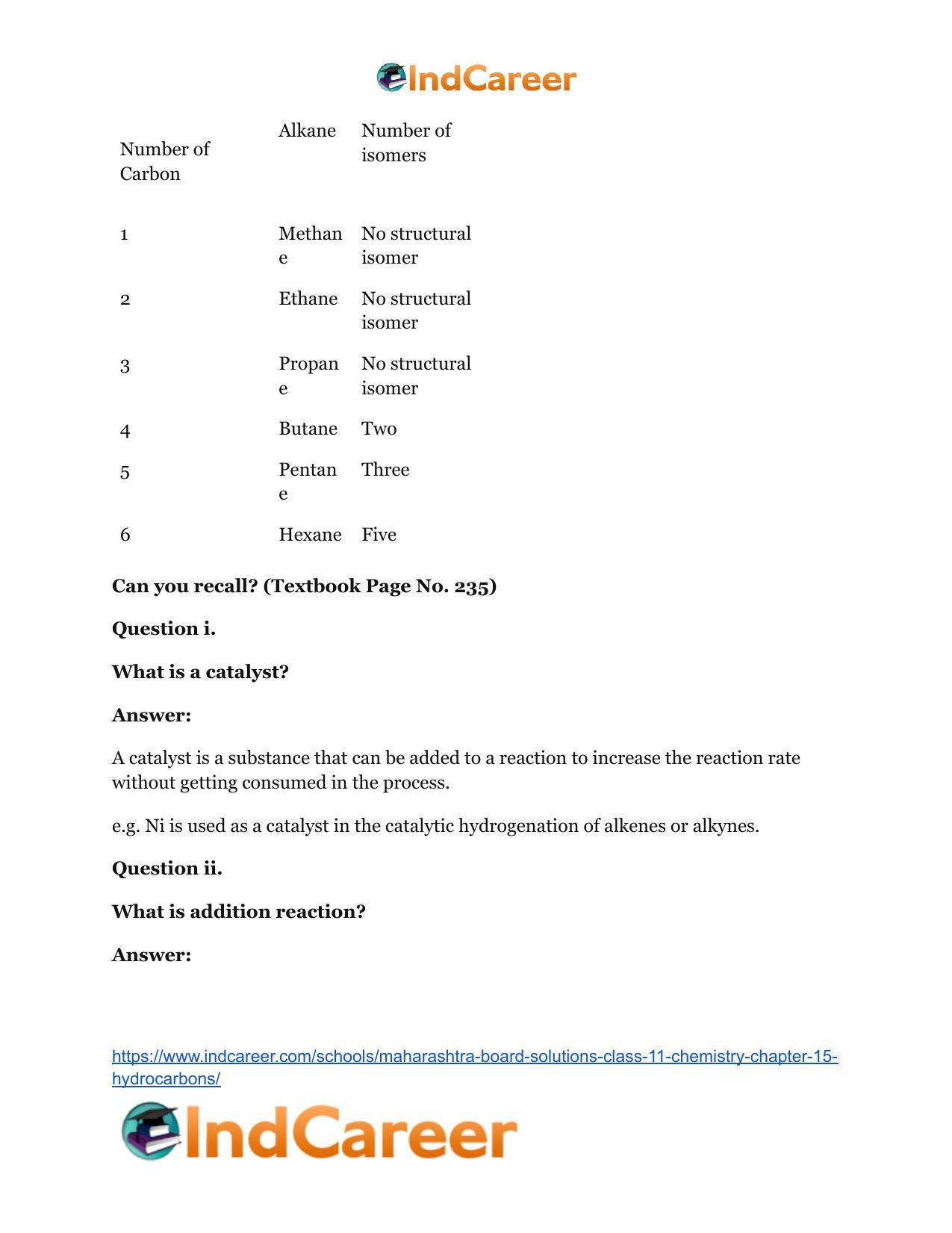Maharashtra Board Solutions Class 11-Chemistry: Chapter 15- Hydrocarbons - Page 23