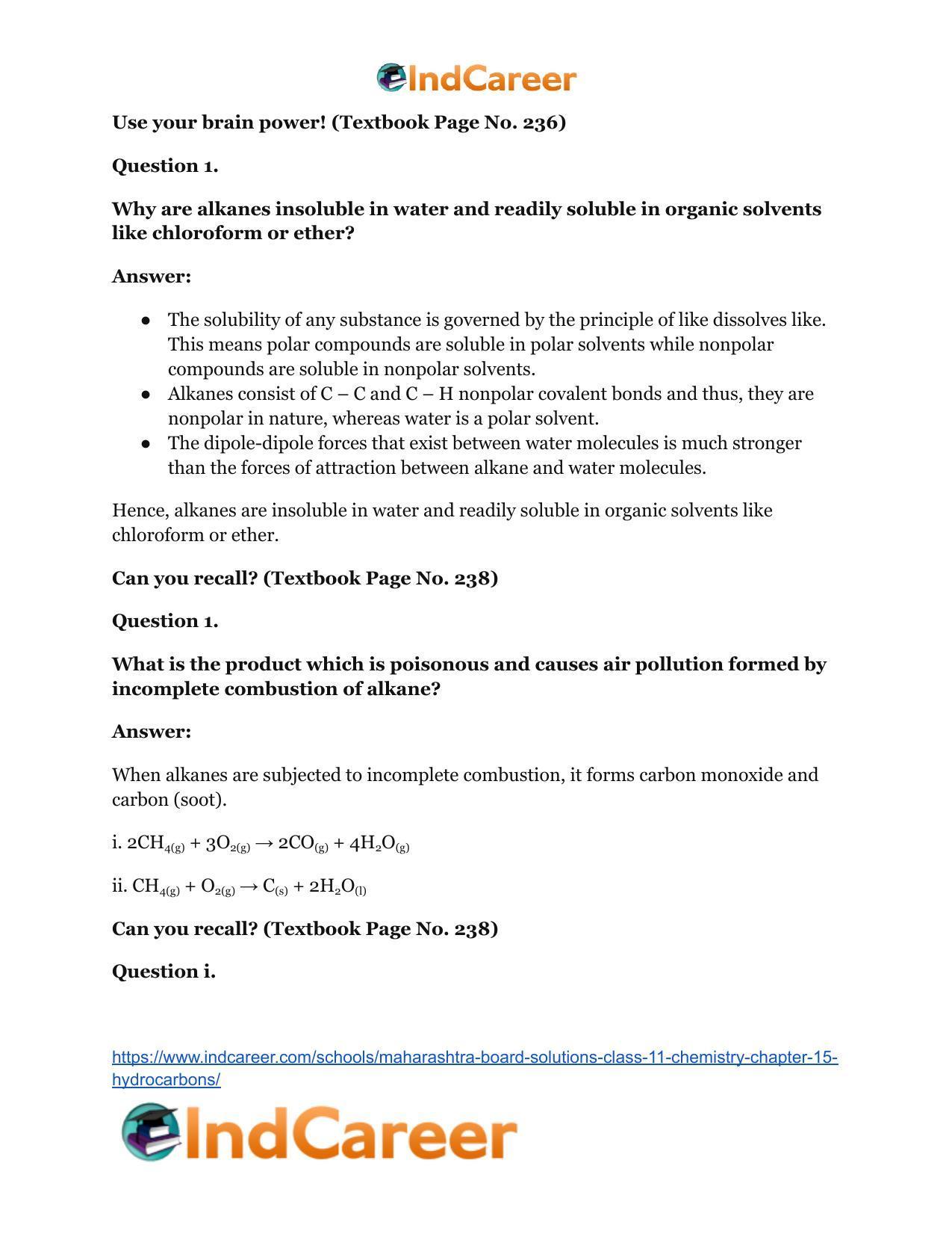 Maharashtra Board Solutions Class 11-Chemistry: Chapter 15- Hydrocarbons - Page 25