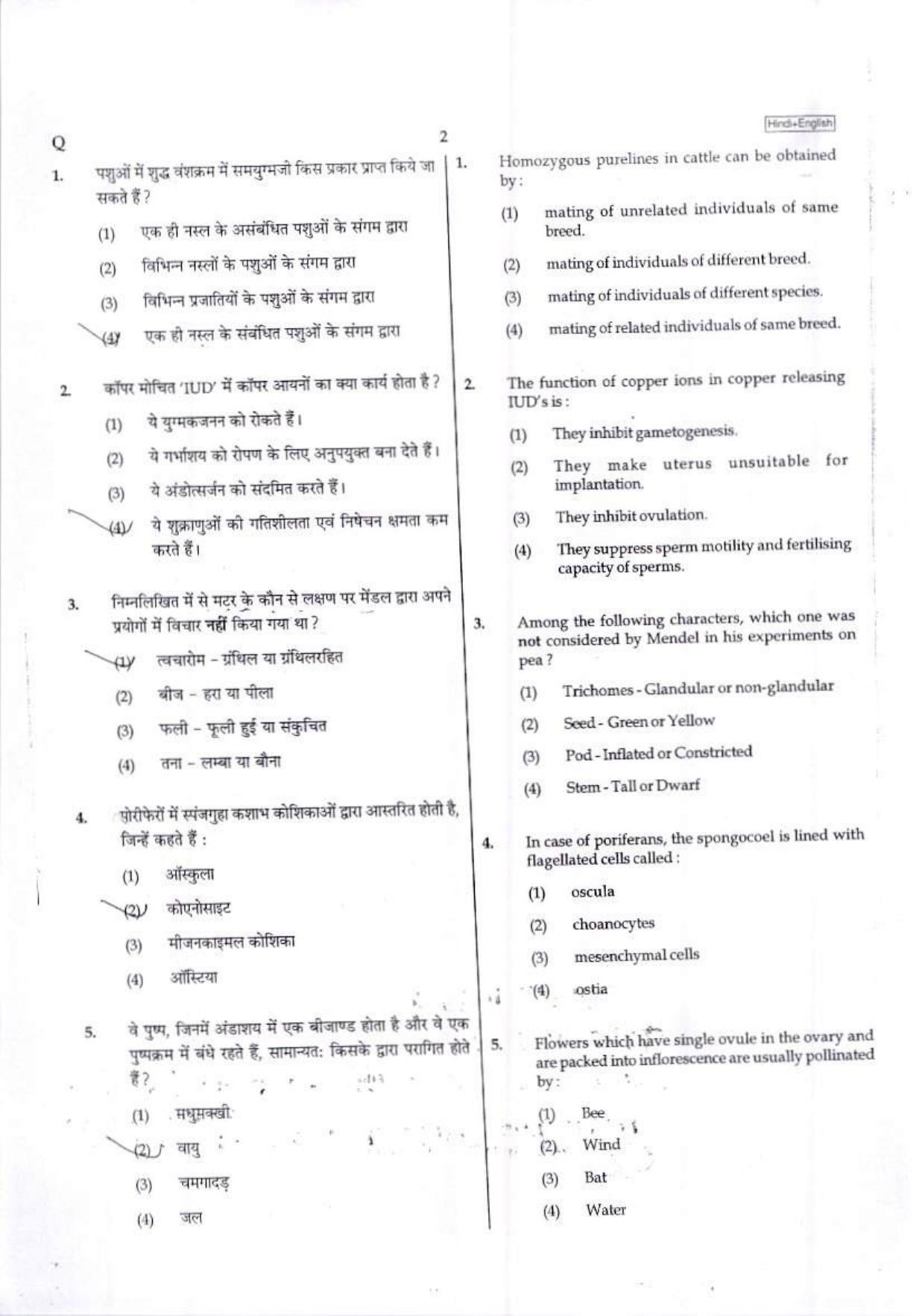 NEET Code Q 2017 Question Paper - Page 1