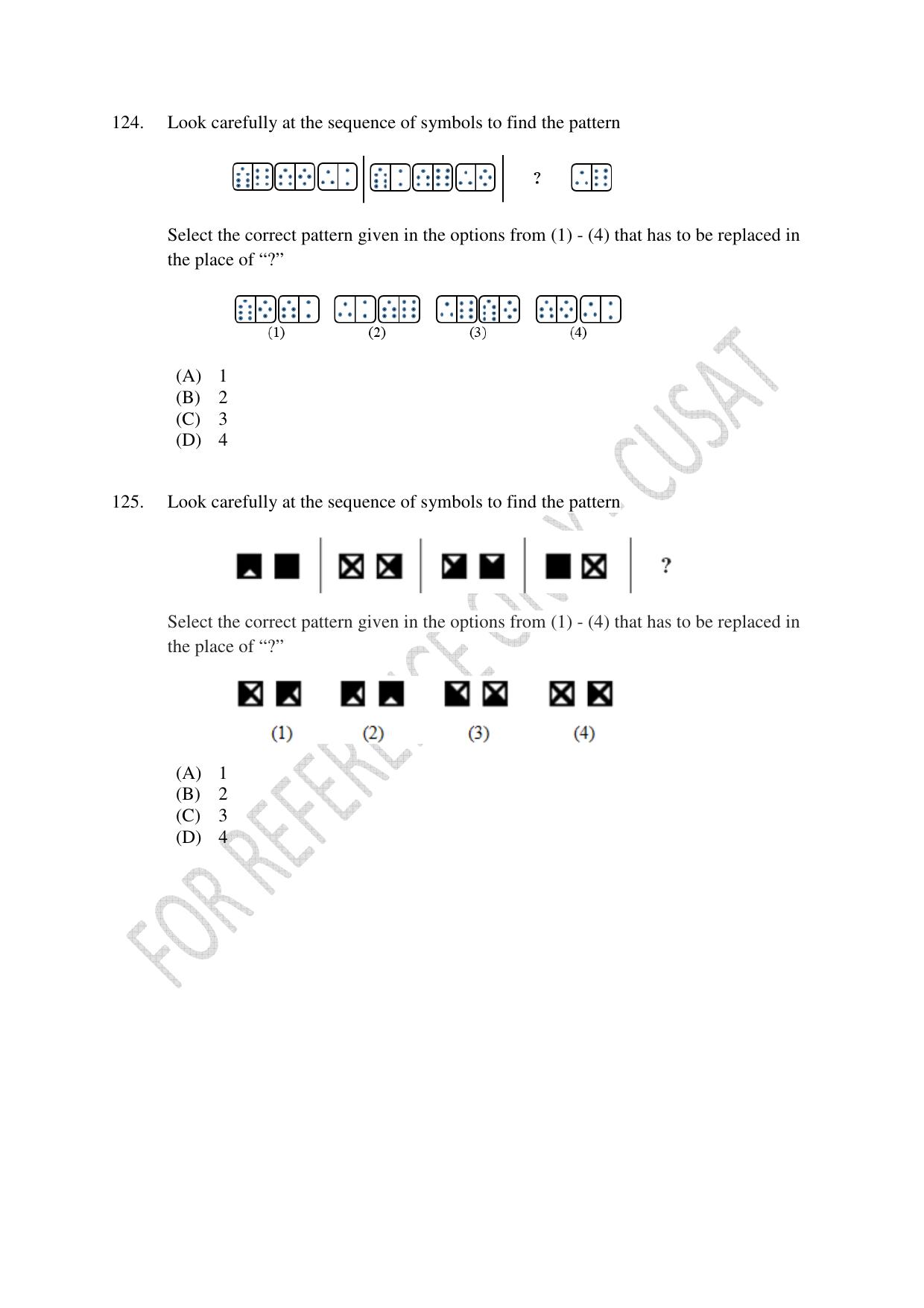 CUSAT CAT 2023 MSC Computer Science Final Question Paper - Page 29