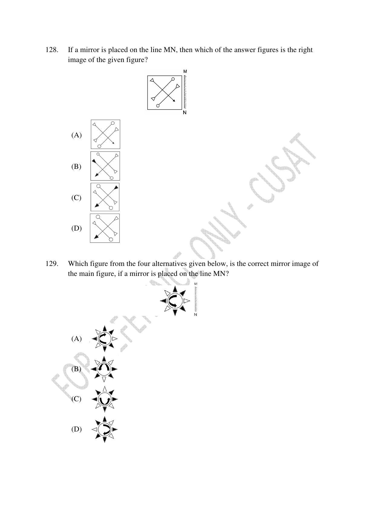 CUSAT CAT 2023 MSC Computer Science Final Question Paper - Page 31