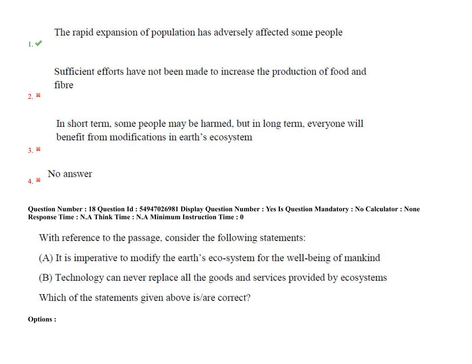 AP RCET 2022: Tourism Management -  18-10-2022 (Tuesday) Session-II: Question Paper With keys - Page 16