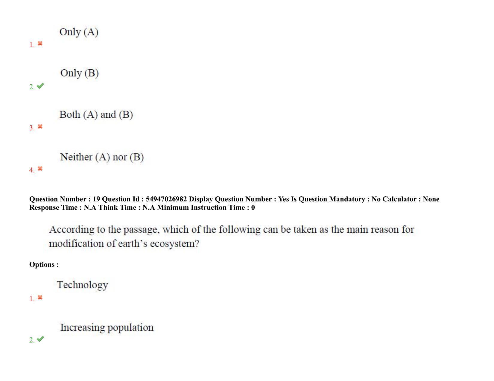 AP RCET 2022: Tourism Management -  18-10-2022 (Tuesday) Session-II: Question Paper With keys - Page 17