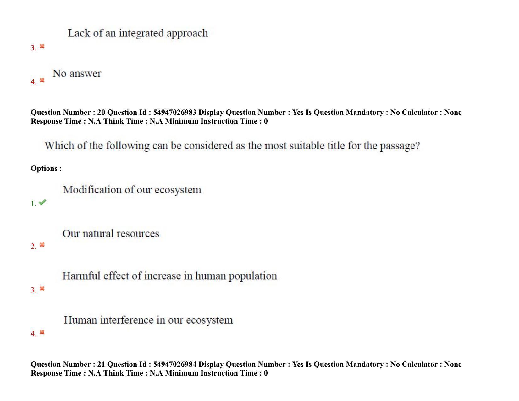 AP RCET 2022: Tourism Management -  18-10-2022 (Tuesday) Session-II: Question Paper With keys - Page 18