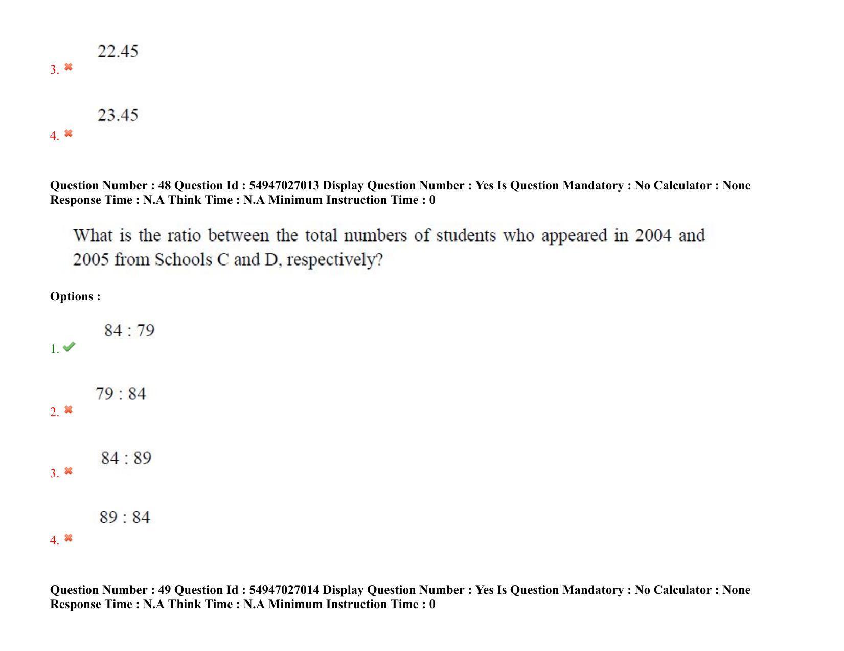 AP RCET 2022: Tourism Management -  18-10-2022 (Tuesday) Session-II: Question Paper With keys - Page 44